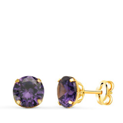PENDIENTES GLASS AMATISTA