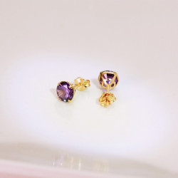 PENDIENTES GLASS AMATISTA