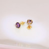 PENDIENTES GLASS AMATISTA